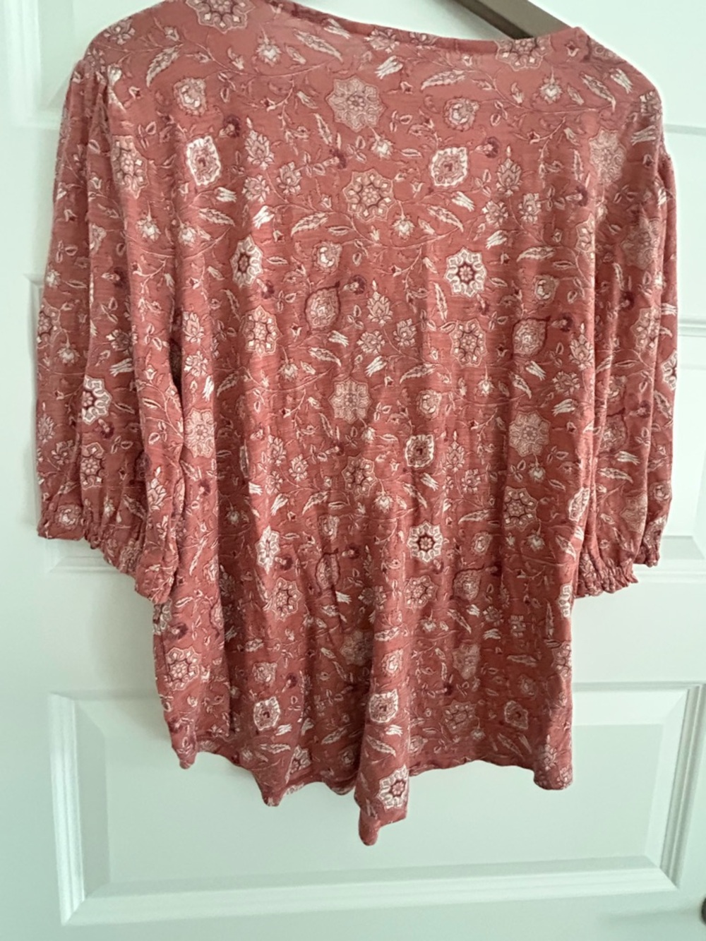 Lucky Brand Floral Top Pink Size L - Picture 13 of 14